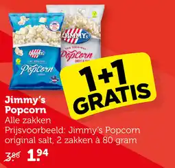 Coop Jimmy's Popcorn aanbieding