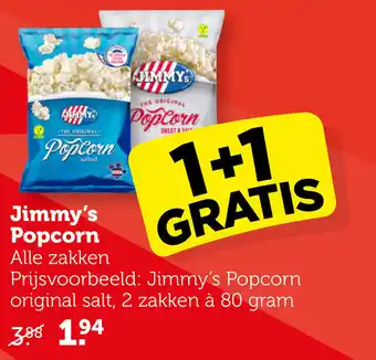 Coop Jimmy's Popcorn aanbieding