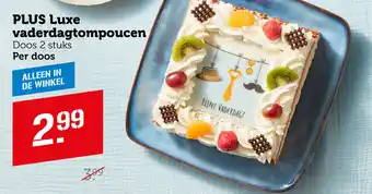 Coop PLUS Luxe vaderdagtompoucen aanbieding