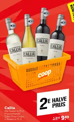 Coop Callia aanbieding