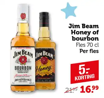 Coop Jim Beam Honey of bourbon aanbieding