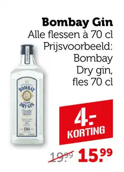 Coop Bombay Gin aanbieding