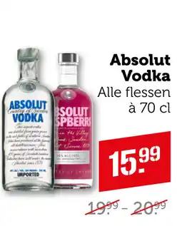 Coop Absolut Vodka aanbieding