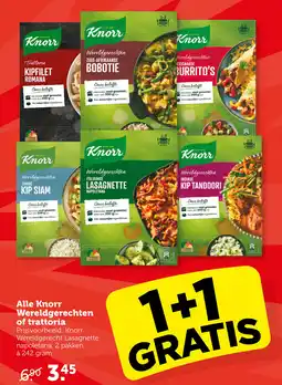 Coop Alle Knorr Wereldgerechten of trattoria aanbieding