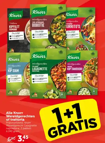 Coop Alle Knorr Wereldgerechten of trattoria aanbieding