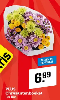 Coop PLUS Chrysantenboeket aanbieding