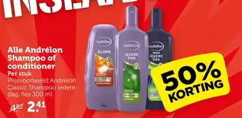 Coop Alle Andrélon Shampoo of conditioner aanbieding