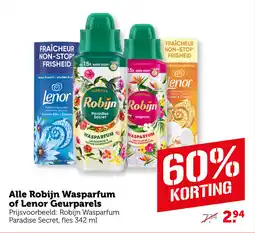 Coop Alle Robijn Wasparfum of Lenor Geurparels aanbieding