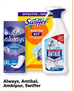 Coop Always, Antikal, Ambipur, Swiffer aanbieding
