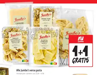 Jumbo Alle Jumbo's verse pasta aanbieding