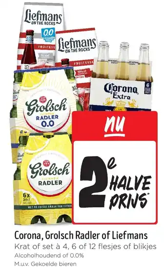 Jumbo Corona, Grolsch Radler of Liefmans aanbieding
