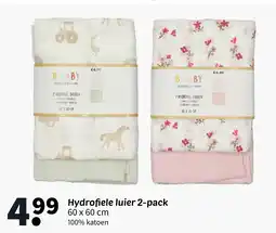 Wibra Hydrofiele luier 2 pack aanbieding
