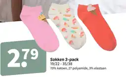 Wibra Sokken 3 pack aanbieding