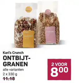 Ekoplaza Kari's Crunch Ontbijt granen aanbieding