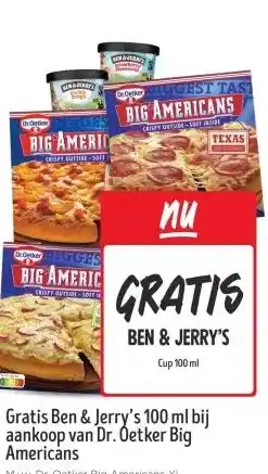Jumbo bij aankoop van Dr. Oetker Big Americans aanbieding