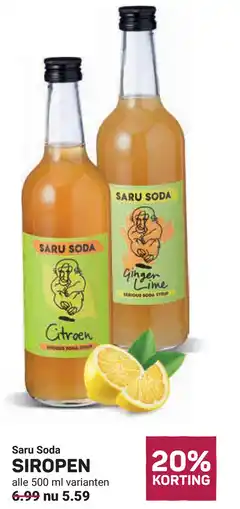 Ekoplaza Saru Soda Siropen aanbieding