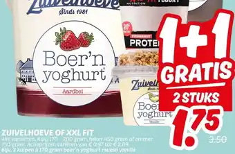 Dekamarkt ZUIVELHOEVE OF XXL FIT aanbieding