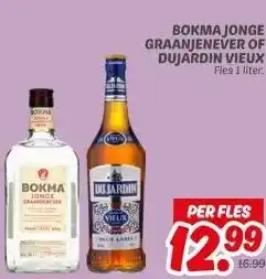 Dekamarkt BOKMA JONGE GRAANJENEVER OF DUJARDIN VIEUX aanbieding