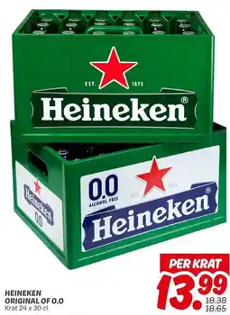 Dekamarkt HEINEKEN ORIGINAL OF 0.0 aanbieding
