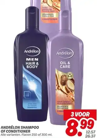 Dekamarkt ANDRÉLON SHAMPOO OF CONDITIONER aanbieding