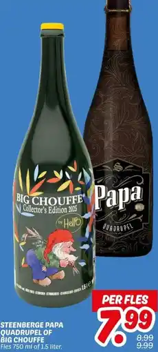Dekamarkt STEENBERGE PAPA QUADRUPEL OF BIG CHOUFFE aanbieding