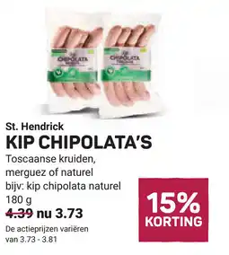 Ekoplaza St. Hendrick Kip chipolata's aanbieding