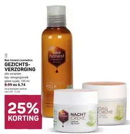 Ekoplaza Bee honest cosmetics Gezichts verzorging aanbieding