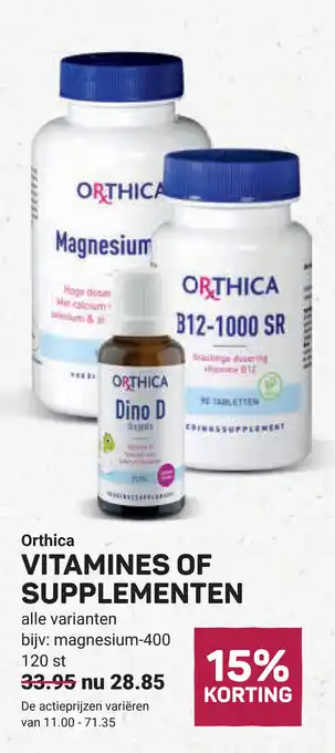 Ekoplaza Orthica Vitamines of supplementen aanbieding