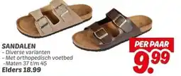 Dekamarkt SANDALEN aanbieding