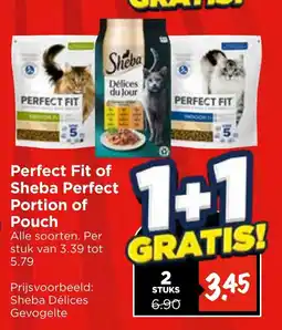 Vomar Voordeelmarkt Perfect Fit of Sheba Perfect Portion of Pouch aanbieding
