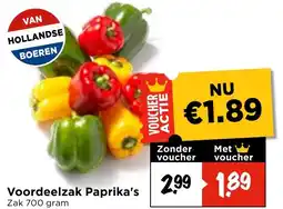 Vomar Voordeelmarkt Voordeelzak Paprika's aanbieding