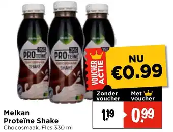 Vomar Voordeelmarkt Melkan Proteïne Shake aanbieding