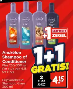 Vomar Voordeelmarkt Andrélon Shampoo of Conditioner aanbieding