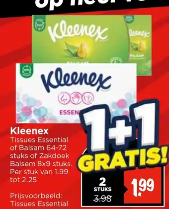 Vomar Voordeelmarkt Kleenex aanbieding