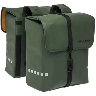 ANWB New Looxs Dubbele Fietstas Odense Double 39 L Groen aanbieding