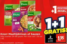 Vomar Voordeelmarkt Knorr Maaltijdmixen of Sauzen aanbieding