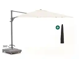 Kees Smit Shadowline Francisco zweefparasol 300x300cm aanbieding