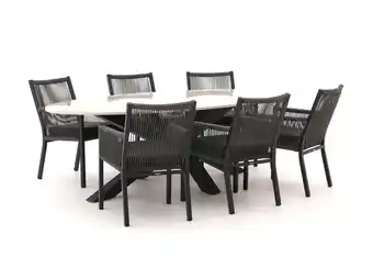 Kees Smit Manifesto Rivola/Induno Ellips 240cm dining tuinset 7-delig aanbieding