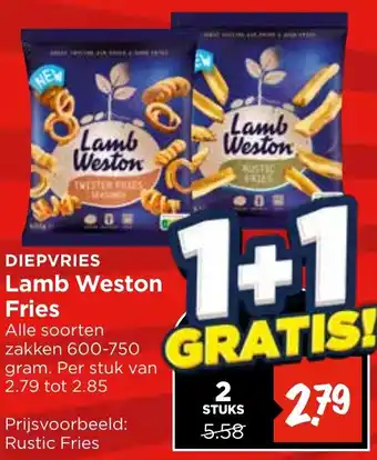 Vomar Voordeelmarkt Lamb Weston Fries aanbieding