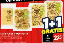 Vomar Voordeelmarkt Daily Chef Verse Pasta aanbieding