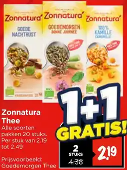 Vomar Voordeelmarkt Zonnatura Thee aanbieding