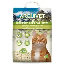 Zooplus Dubbelpak: 2 x 6L Arquivet klonterende kattenbakvulling met tofu aanbieding