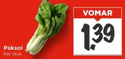 Vomar Voordeelmarkt Paksoi aanbieding