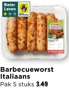 Vomar Voordeelmarkt Barbecueworst Italiaans aanbieding