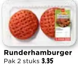 Vomar Voordeelmarkt Runderhamburger aanbieding