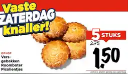 Vomar Voordeelmarkt Versgebakken Roomboter Picolientjes aanbieding