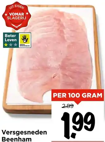 Vomar Voordeelmarkt Versgesneden Beenham aanbieding