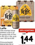 Vomar Voordeelmarkt Leffe aanbieding
