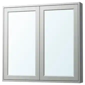 IKEA TÄnnforsen Spiegelkast met deuren, lichtgrijs, 100x15x95 cm aanbieding