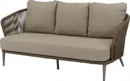 Intratuin Intratuin 3-zits loungebank Kelly taupe aanbieding